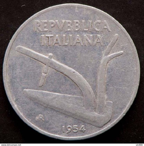 1954 italia moneta - 1954,
