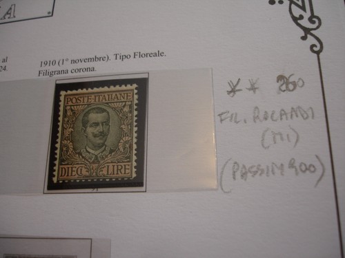 Italia regno 1910 floreale - 1910, v