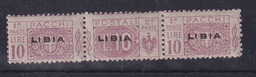 Libia 1915pacchi postali alto - libia,