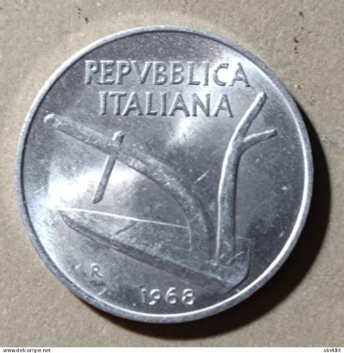 1968 italia moneta - italia,
