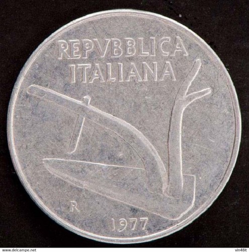 1977 italia moneta - -,